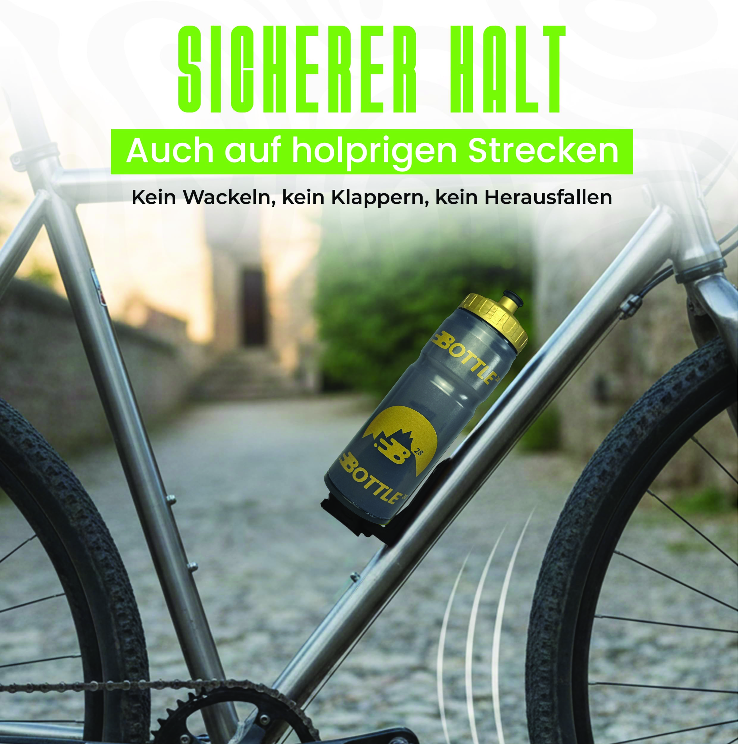 Bottle28 Fahrrad Trinkflasche Gold Edition Set – Bild 5
